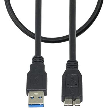 Imagem de Master Cables Cabo USB 3.0 de alta qualidade compatível com Western Digital/WD/Seagate/Clickfree/Toshiba/Samsung disco rígido portátil - cabo USB 3.0 A/Micro-B