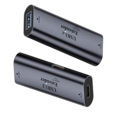 Imagem de xiwai Extensor repetidor ativo USB 3.0 de 5 Gbps tipo C fêmea para adaptador amplificador de sinal fêmea tipo A com chipset para câmera, impressora, computador