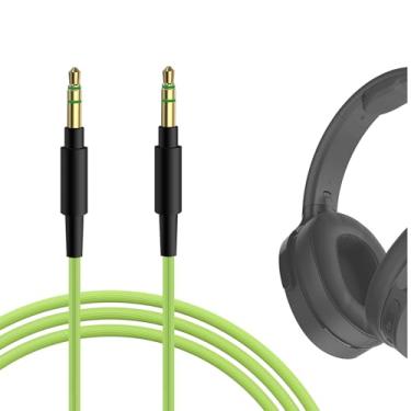 Imagem de Cabo de áudio Geekria QuickFit para fones de ouvido Skullcandy Hesh 3, Hesh 2, Crusher, Grind, V-Moda Crossfade, M-100, Bluedio T2 Plus, T3, Jabra REVO, Move - cabo estéreo de 3,5 mm, Verde