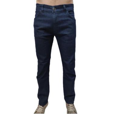 Imagem de Calça jeans masculina com elastano tradicional barata - R.S MODAS, Azu