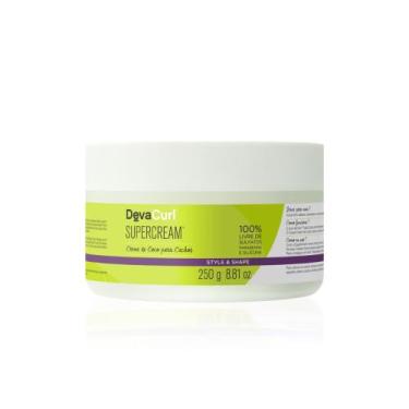 Imagem de Creme de Coco para Cachos DevaCurl SuperCream Style e Shape com 250g -