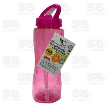Imagem de Garrafa squeze com canudo retratil 800ml - CAERUS, Rosa