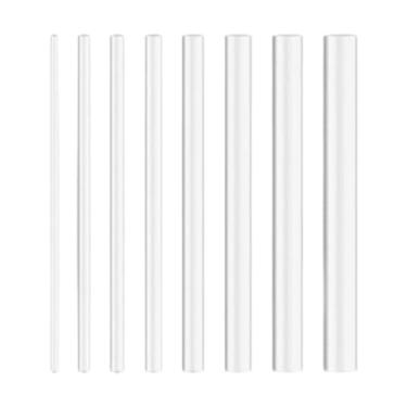 Imagem de Dynwave 8Pcs Acrílico Hastes Mandala Pontilhando Ferramentas Versáteis Tamanhos Variados Mandala Pintura Pontilhando Canetas para Pedras Pintura Nail Art, Claro