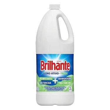 Imagem de Brilhante Alvejante Uso Geral Desinfetante Bactericida Branqueador E Tira-Manchas Com Cloro Ativo Fresh Frasco 2L