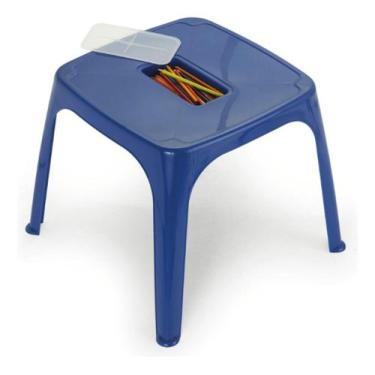 Imagem de Mesa Infantil Azul Plasnorthon, Azul