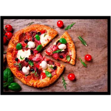 Imagem de Quadro Decorativo Gourmet Pizza Pizzarias Lanchonetes Padarias Cozinha