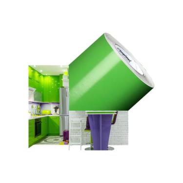 Imagem de Vinil Adesivo Móveis VERDE ABACATE 5MX50CM Adherent Contact - Marca Im