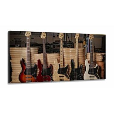 Imagem de Quadros Decorativo Guitarras Fender em Tecido Canvas 130x60 - Wall Fra