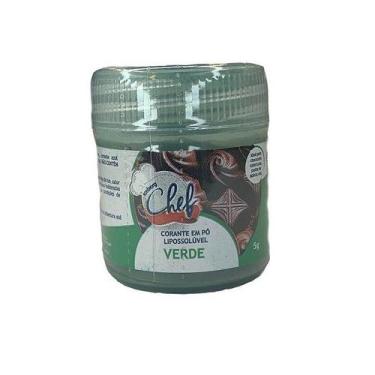 Imagem de Corante em Pó Lipossolúvel Verde - 1 Unidade - 5g - Iceberg -