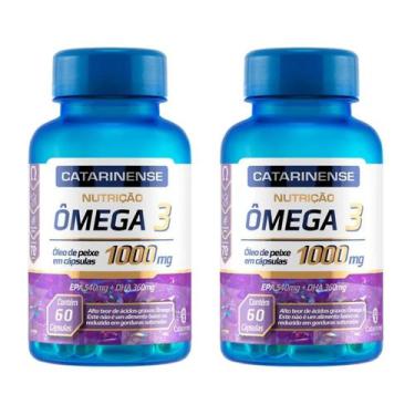Imagem de Kit 2 Suplemento Vitamina Ômega 3 1000mg 60Cps - Catarinense