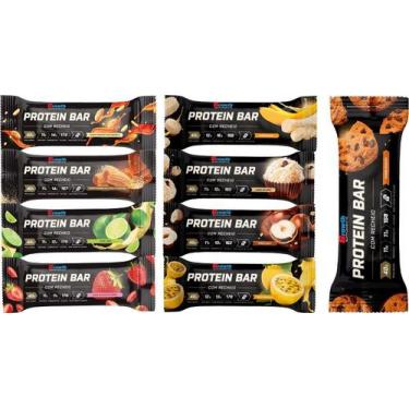 Imagem de Barra de Proteina com Recheio Growth Supplements - 40g, Morango