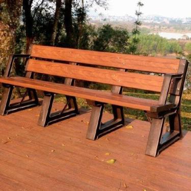 Imagem de Banco de Jardim em Madeira Plástica 200cm Premium - In Brasil