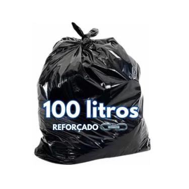 Imagem de Saco para Lixo 100 Litros - Reforçado Preto - Pacote com 5kg - BASAM