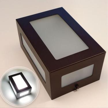 Imagem de Arandela 5 vidros Marrom + lâmpada LED E27 12W 3000K st569 - Starlumen