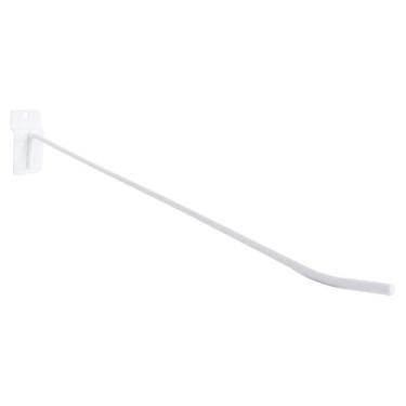 Imagem de Kit com 50 Gancho Expositor P/ Painel Canaletado 30cm Branco - Bedetti