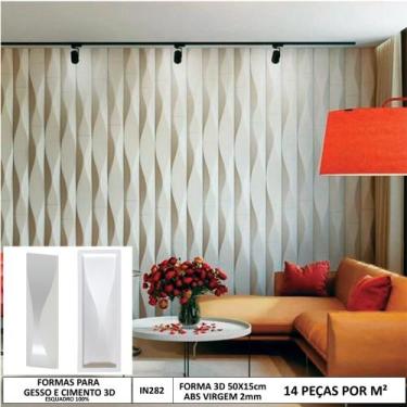 Imagem de Forma gesso 3d em abs 2mm gesso / cimento 3d in282 50x15cm - INNOVE3D