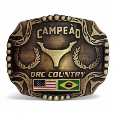 Imagem de Fivela Cowboy Grande Rodeio Campeão Country Original Drc
