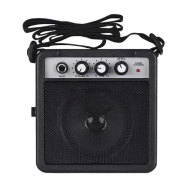 Imagem de Vaveren Mini amplificador de guitarra 5W amplificador profissional alto-falante de guitarra portátil para concerto prática diária palco desempenho, Preto