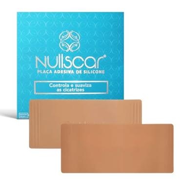 Imagem de NullScar Placa Oclusiva Adesiva Para Cicatriz - Fita de Silicone Adesiva Pós-Cirúrgica - Com Óleo de Rosa-Mosqueta e Vitamina E - Reutilizável - 18 cm x 8 cm - Caixa com 2 Unidades