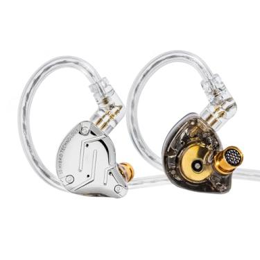 Imagem de Fones de ouvido IEM para jogos, KZ ZS10 PRO in Ear Monitor IEM Headphone, 4BA+1 DD Bass Fone de ouvido profissional com cabo destacável para sistema musical (ZS10PRO-Black, sem microfone)..