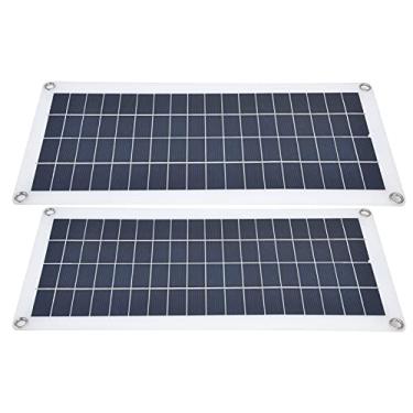 Imagem de Kit de Painel Solar, Painel Solar 2x10W Painéis Solares Com Controlador 30A Módulo Fotovoltaico Monocristalino de Alta Eficiência para Carregamento de Emergência de Barco RV