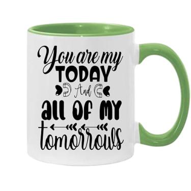 Imagem de Caneca de café You Are My Today And All Of My Tomorrows, presente para namorado e namorada, ideia de presente de dia dos namorados, presente para marido e esposa, ideia de presente de aniversário do
