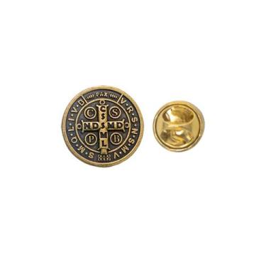 Imagem de Pim Botom Broche São Bento Dourado - Canção Nova