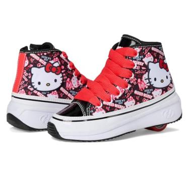 Imagem de HEELYS Sapato masculino Veloz Chi (criança pequena) com salto com rodas, Preto/vermelho/rosa, 6 Big Kid