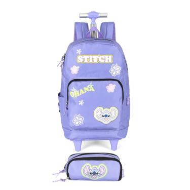 Imagem de Kit Mochila De Rodinhas 2 em 1 Estojo Escolar Experimento 626