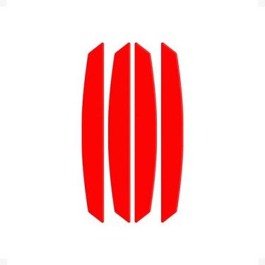 Imagem de Adesivo Protetor de Porta Olho de Gato Vermelho Refletivo - SPORTINOX