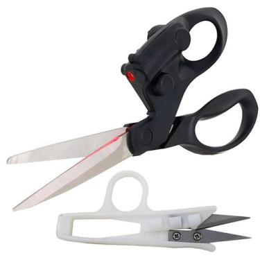 Imagem de Tesoura Guia Laser Corte Preciso Costura Patchwork + Tecelão - Evolver