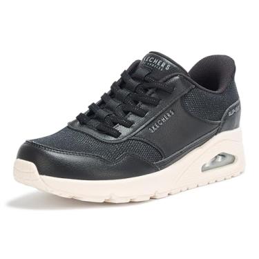 Imagem de Skechers Tênis feminino sem cadarço Uno-Banksia Hands Free, Preto, 41