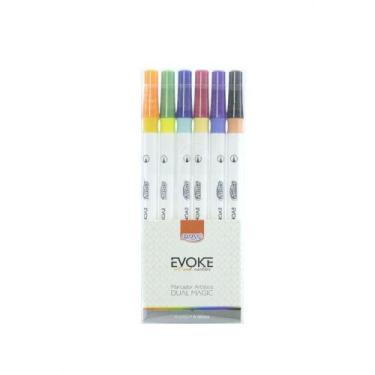 Imagem de Marcador Artistico Dual Magic BRUSH Pen 6 Cores - Gna - BRW