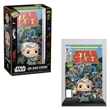 Imagem de Funko Pop! Comic Cover: Star Wars - OBI-Wan Kenobi 03, preto
