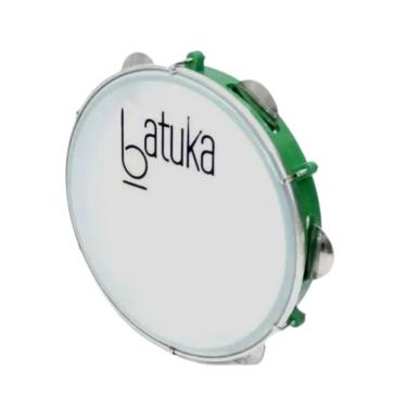 Imagem de Pandeiro Luen 10? Pele Leitosa Batuka Corpo ABS Platinelas Inox