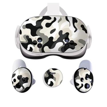 Imagem de VR Headset Spider Capacete Skin e Acessórios Kit de Adesivos Compatível com Quest 3 Skin Vinil Capa Protetora Decalque (Camuflagem)