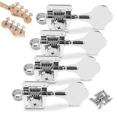 Imagem de Tarraxa Violão, Tarracha de Violǎo, Tarraxa Volão Nylon, Tarraxas Jazz Bass Cromada Para Baixo Bass, Afinador de Violoncelo, Contra Baixo 4 Cordas Jogo, Baixo Pro Bass 4 Cordas Em Linha