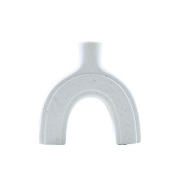 Imagem de Enfeites de vaso irregulares de cerâmica, ornamentos criativos de artesanato de cerâmica - pontos de arranjo de flores irregulares