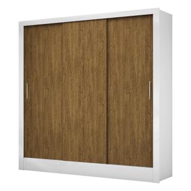 Imagem de Guarda Roupa Roupeiro Dubai 3 Portas De Correr 3 Gavetas Carioca Branco Cinamomo