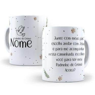 Imagem de Caneca de Cerâmica Branca Personalizada 325ml Tema Crisma - Mecolour