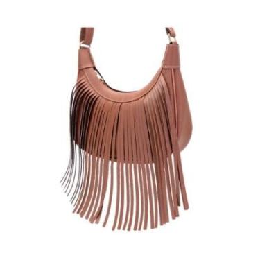 Imagem de Bolsa Franja Transveral Peccato Clube do Sapato Franca NS Kira Feminina Cor:;Tamanho:Único-Feminino