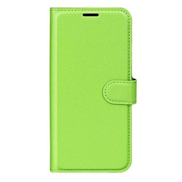 Imagem de XZDWH Capa de telefone para Asus Zenfone 12 Ultra, couro PU com suporte para cartão de crédito, carteira fina flip com suporte, capa protetora para Asus 12 Ultra (verde)