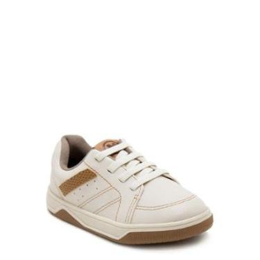 Imagem de Sapatênis Infantil Menino Molekinho 2623.109 Off White-Masculino