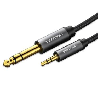 Imagem de Cabo Extensor P10 X P2 Guitarra Violão Tres Metro 3m Vention