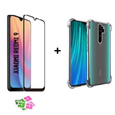 Imagem de Kit Case Capinha Capa Ant Impacto Compatível Com Xiaomi Redmi 9 + Peli
