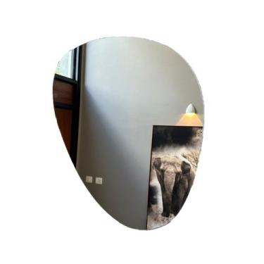 Imagem de Espelho de Vidro 51cm Decorativo Vertical Banheiro Sala Casa - Genéric