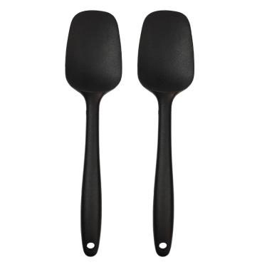 Imagem de Espátula Colher De Silicone 2 Unidades pretas