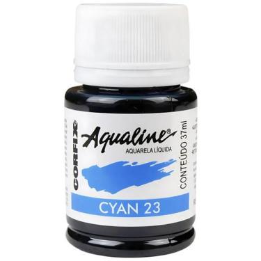 Imagem de Tinta Aquarela Liquida Aqualine Corfix 37ml - 20037, 023 - CYAN