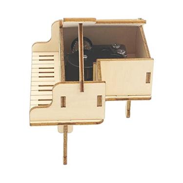 Imagem de Kit de Modelo DIY de Madeira puzzle de Música Mecânica Artes DIY Educativos Projetos de Caule para Aniversário de