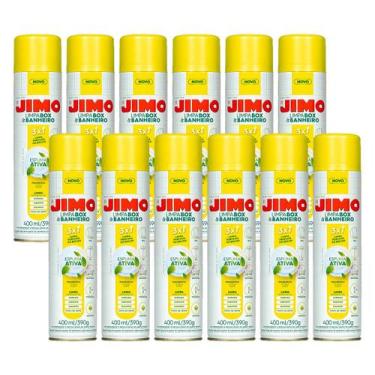 Imagem de Kit 12 Jimo Limpa Box & Banheiro 400ml Espuma Ativa Citrus